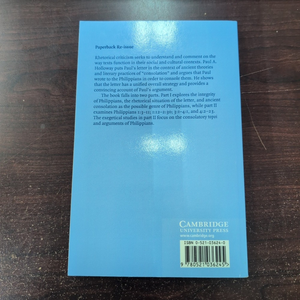 Consolation in‎ Philippians Paul A Holloway Cambridge University Press Paperback - Picture 2 of 3